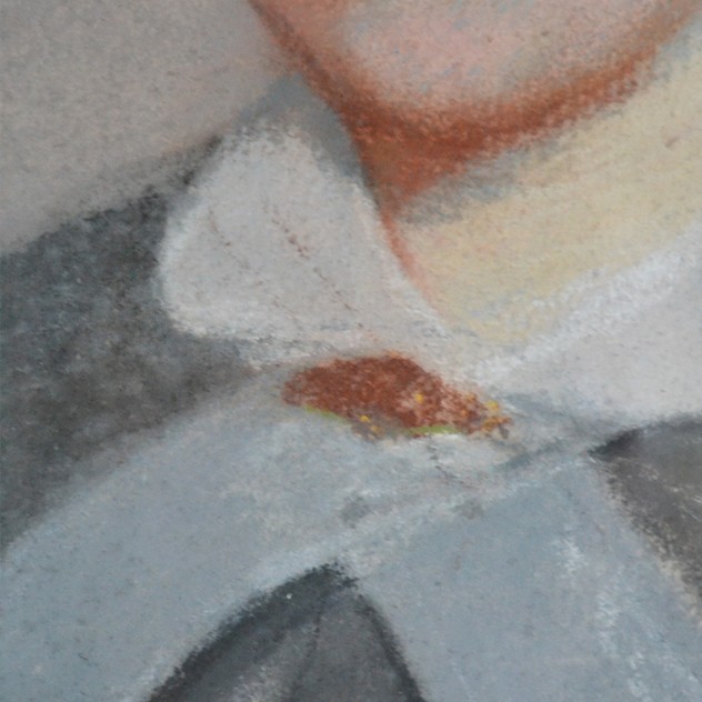 19thC Pastel Portrait, Woman with White Collar-barnstar-Pastel Portrait with White Bow4 _main_636512804722869662.jpg